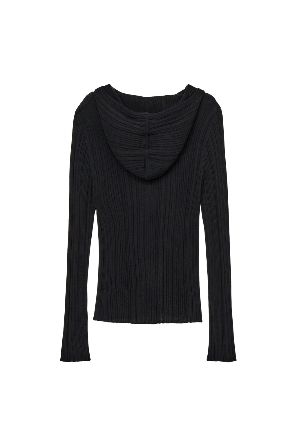 Deinet - Knit Button Hoodie Cardigan (Black) product image 8 | TRAB K-Fashion Australia