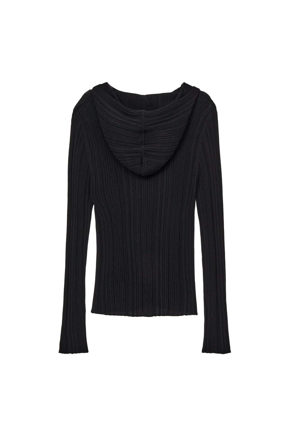 Deinet - Knit Button Hoodie Cardigan (Black) product image 8 | TRAB K-Fashion Australia
