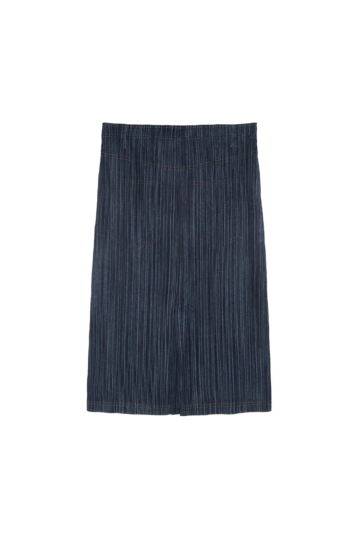 Matin Kim - Pleats Stitch Layered Skirt (Navy) product image 2 | TRAB K-Fashion Australia
