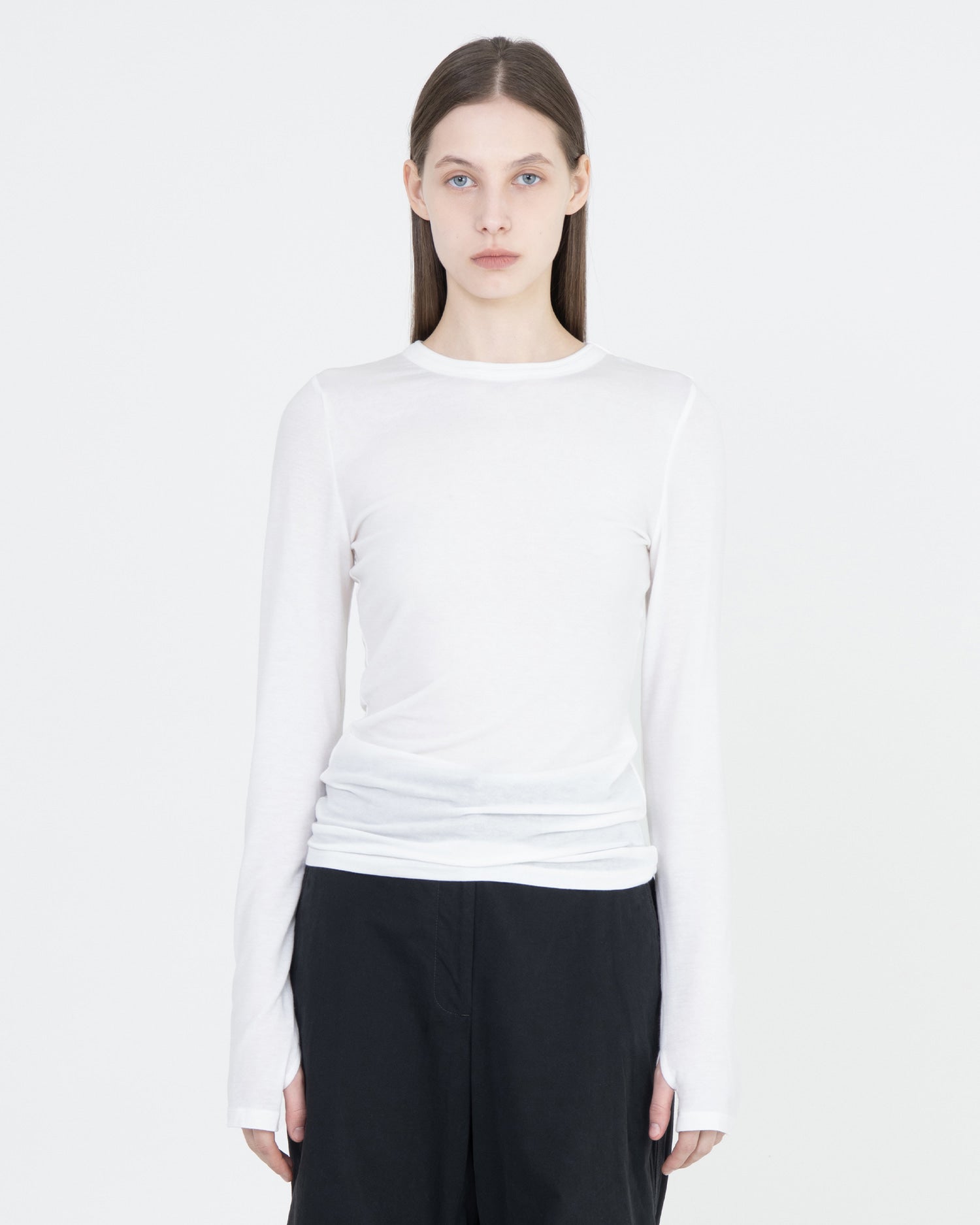 Brownyard - Seethrough Long Sleeve (White) product image 1 | TRAB K-Fashion Australia