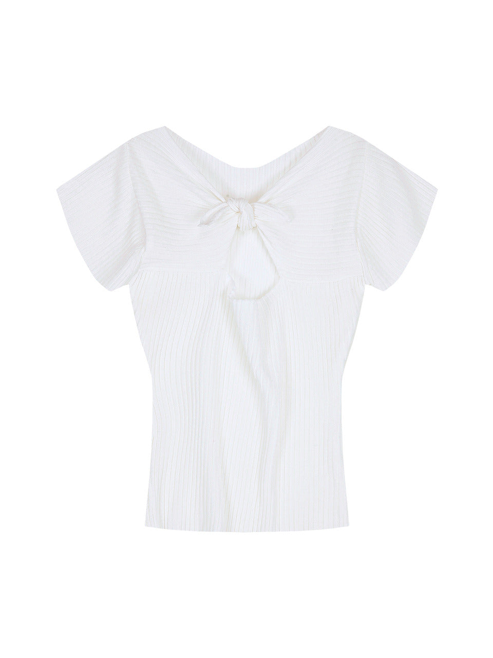Margarin Fingers - Ribbon Tie Knit (Ivory) product image 2 | TRAB K-Fashion Australia