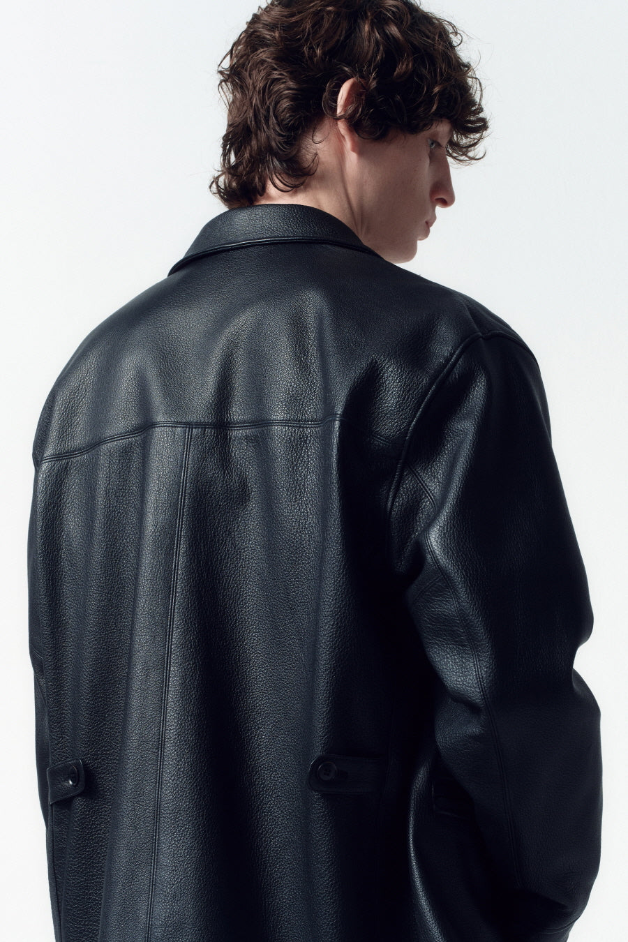 Insilence - Goat Skin Car Coat (Black) product image 4 | TRAB K-Fashion Australia