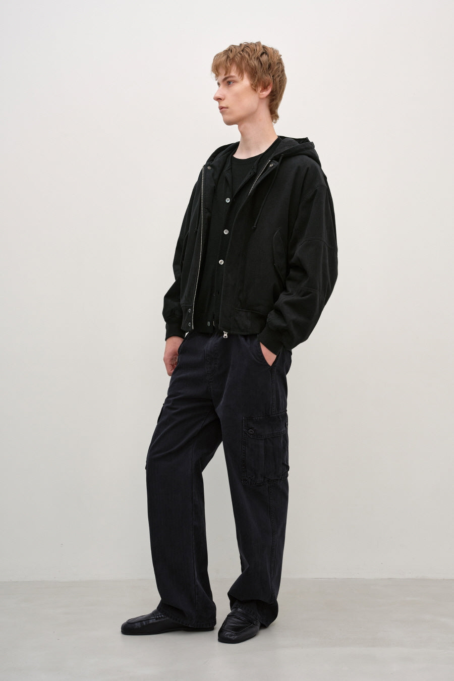 Insilence - Flight Hooded Bomber (Black) product image 4 | TRAB K-Fashion Australia