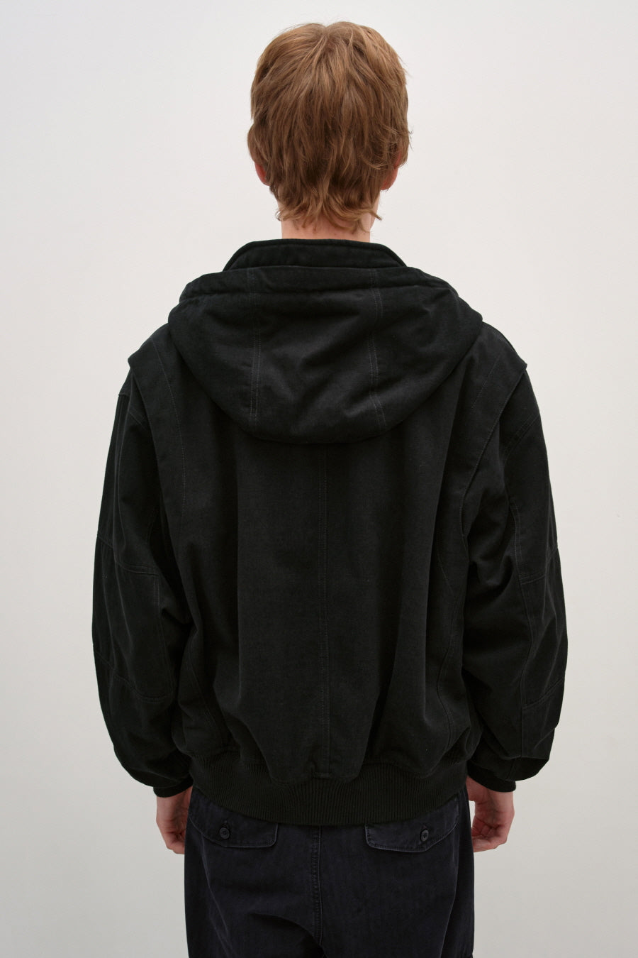 Insilence - Flight Hooded Bomber (Black) product image 5 | TRAB K-Fashion Australia