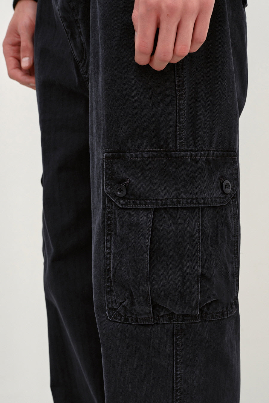 Insilence - HBT Cargo Pants (Washed Black) product image 5 | TRAB K-Fashion Australia