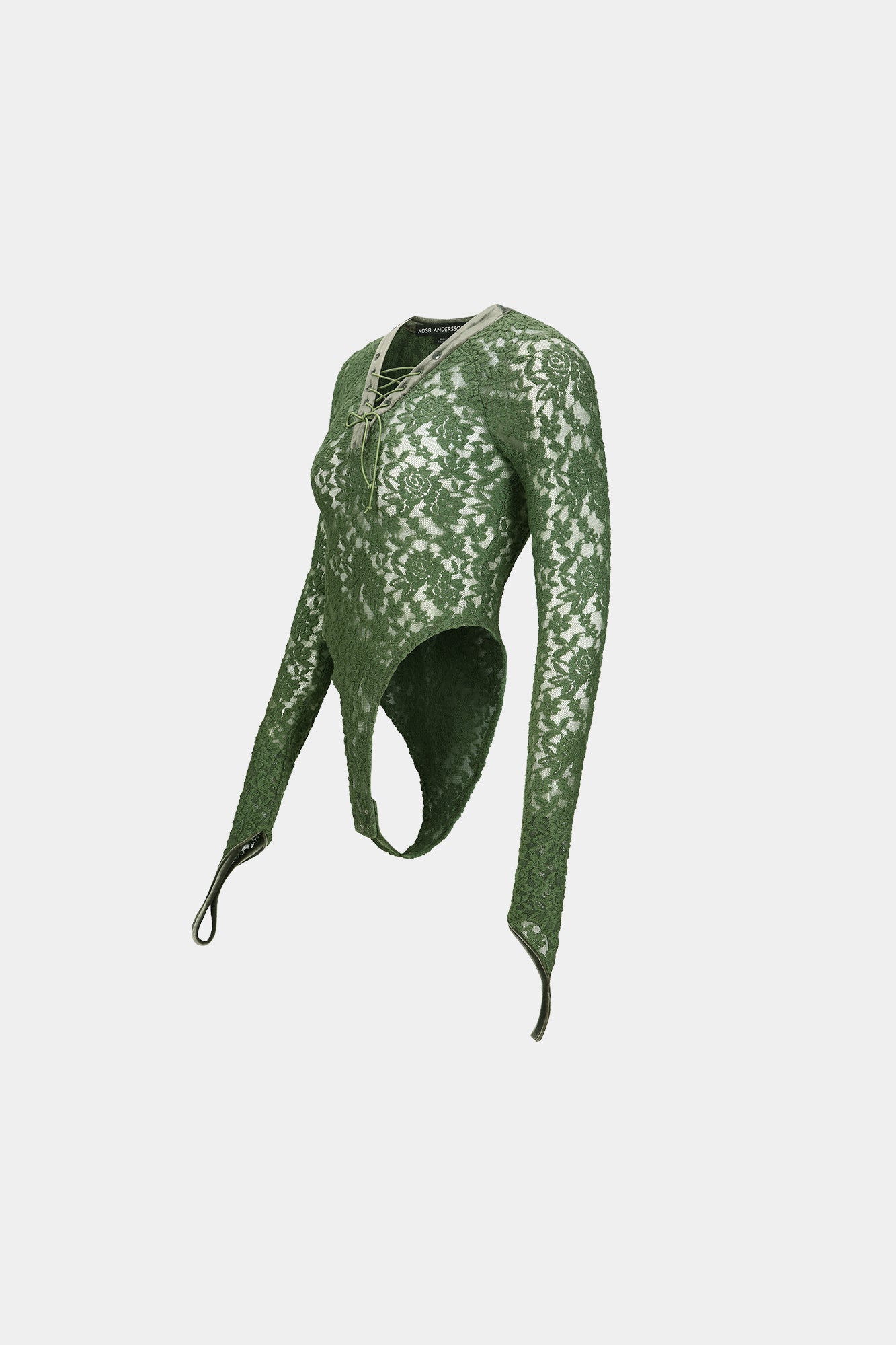 Andersson Bell - Rose Lace Bodysuit (Khaki) product image 8 | TRAB K-Fashion Australia