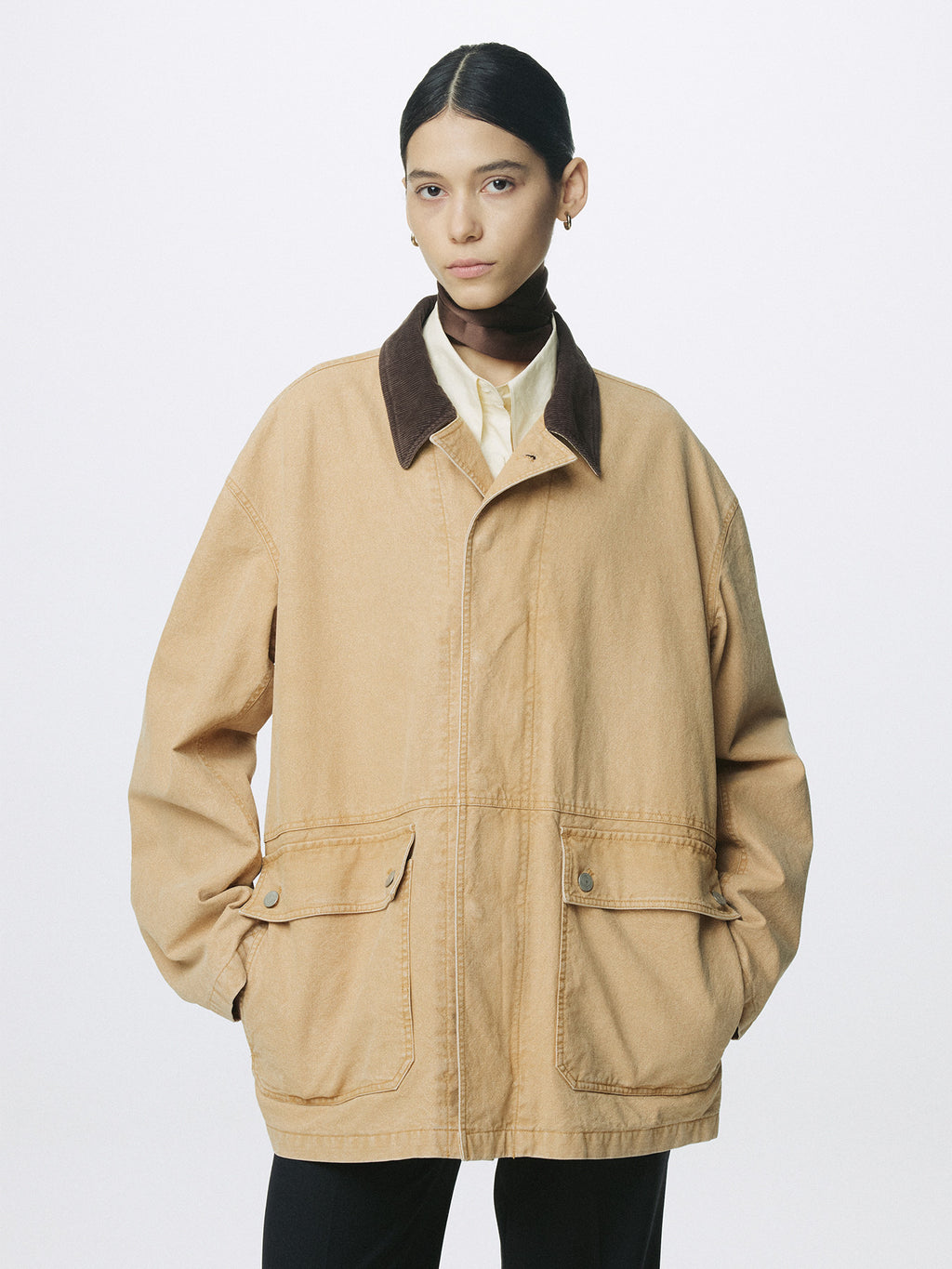 Tonywack - Garment Washed Barn Jacket (Faded Beige) product image 3 | TRAB K-Fashion Australia
