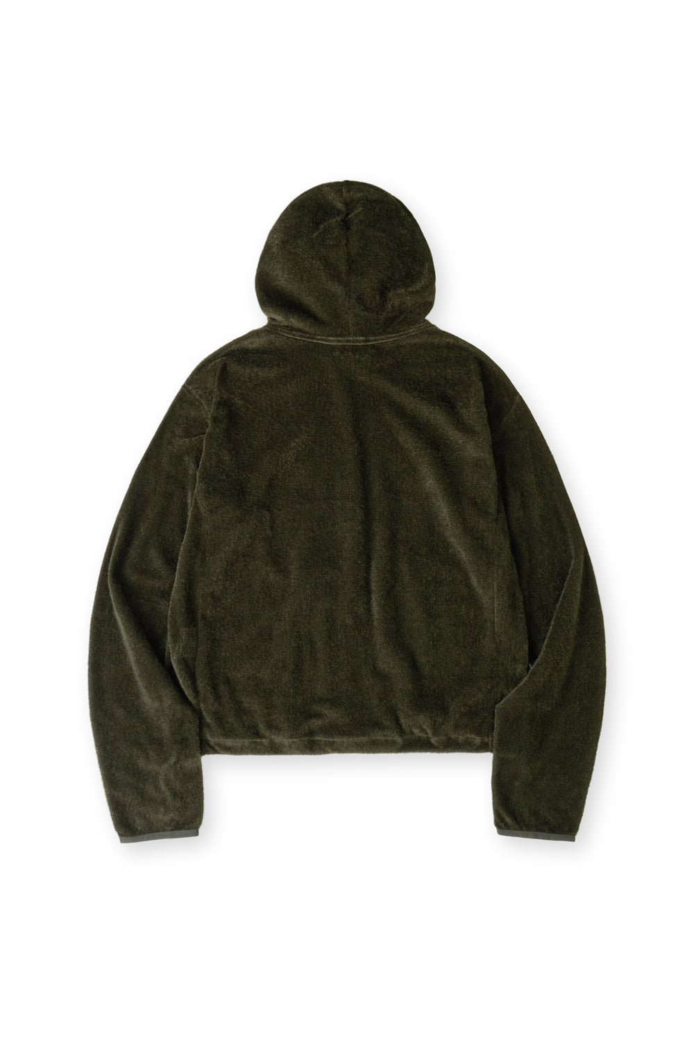 Hatchingroom - Fuzzy Mesh Hoodie (Khaki) product image 2 | TRAB K-Fashion Australia