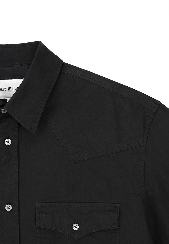 Art if acts - Washed Western Shirt (Vintage Black) product image 12 | TRAB K-Fashion Australia
