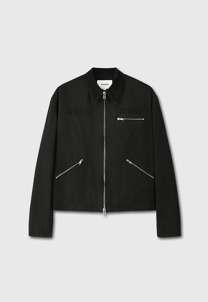 Tonywack - Patch Work Fade-Effect Work Jacket Stone Washed (Faded Black) product image 7 | TRAB K-Fashion Australia