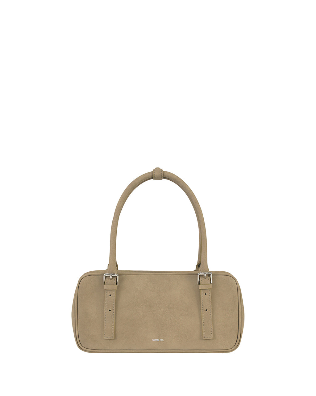 Stand Oil - Square Bowling Bag (Taupe) product image 1 | TRAB K-Fashion Australia