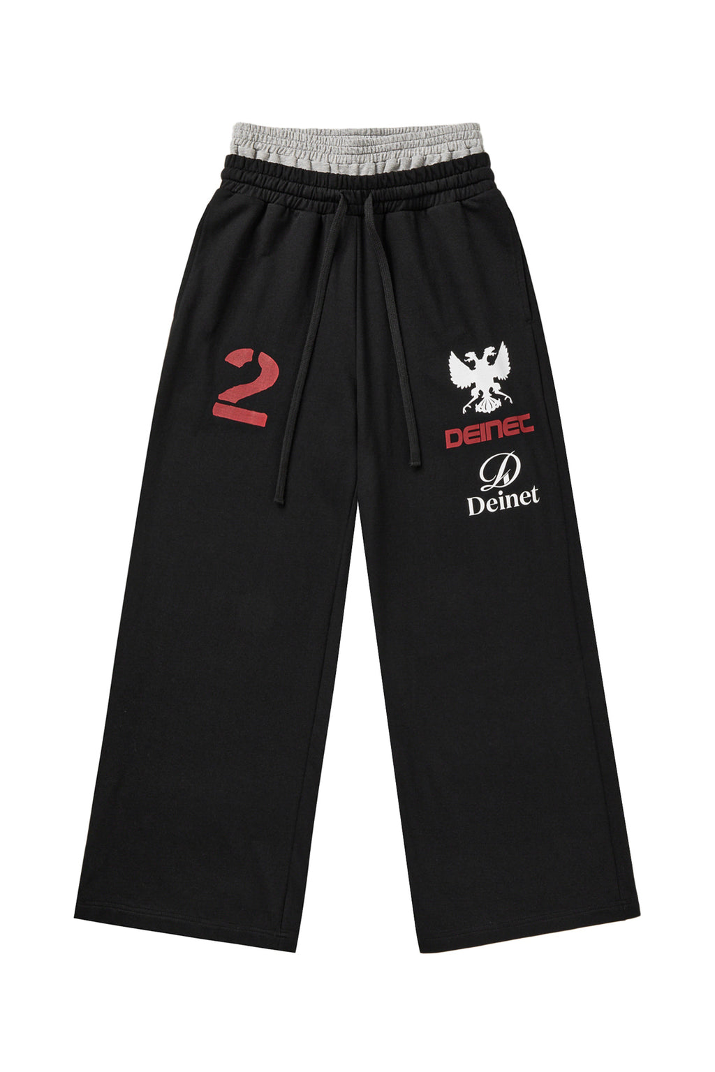 Deinet - Layered 2 Graphic Sweatpants (Black) product image 11 | TRAB K-Fashion Australia
