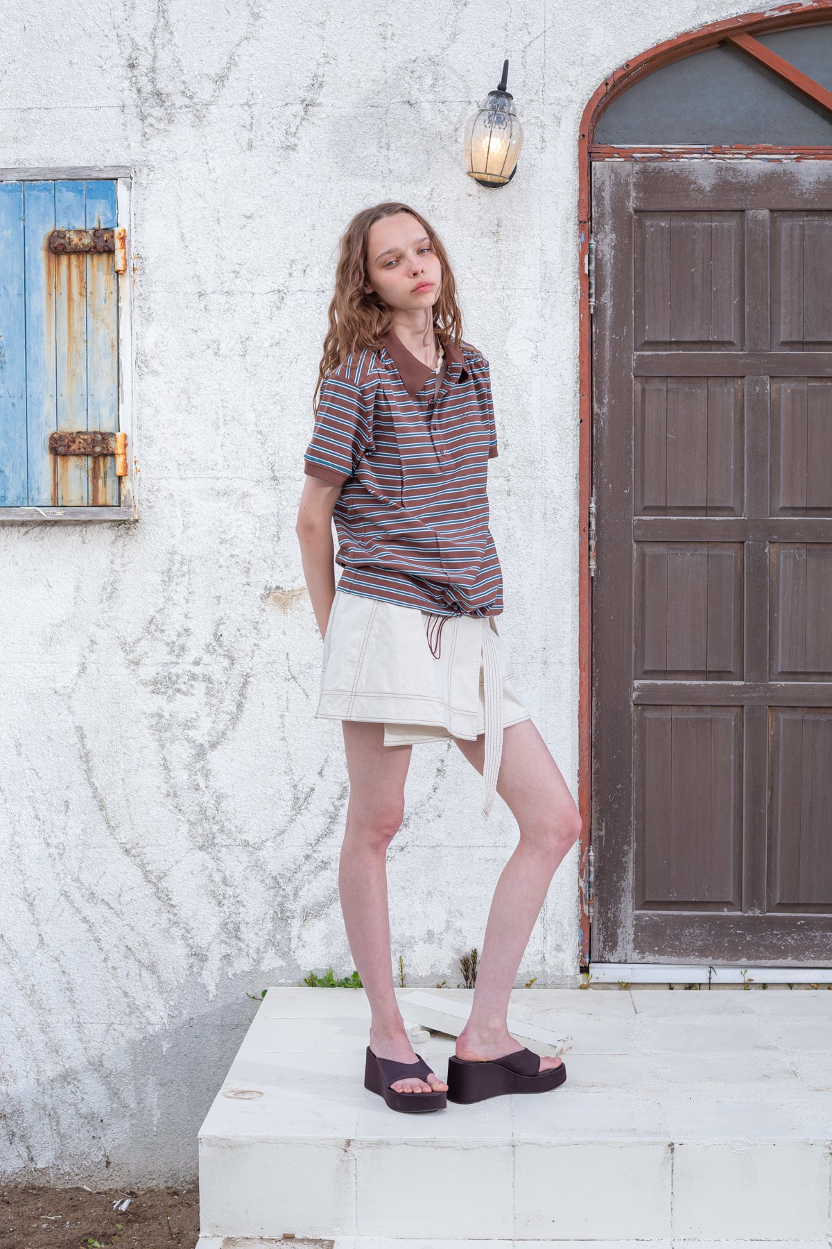 Matin Kim - Two Way String Point Pique Top (Mix) product image 13 | TRAB K-Fashion Australia