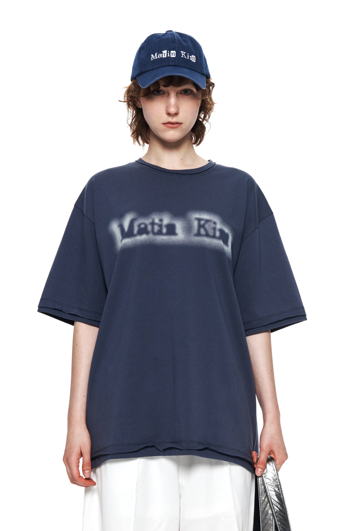 Matin Kim - Matin Shade Logo Top (Smoke Blue) product image 10 | TRAB K-Fashion Australia