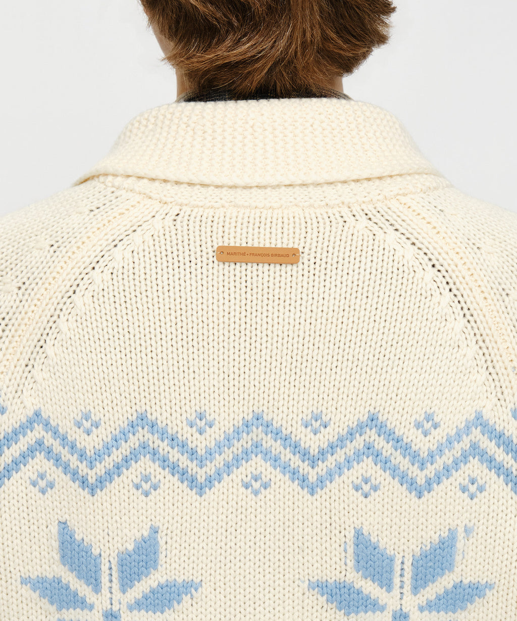 Marithe & Francois Girbaud - Nordic Cowichan Cardigan (Ivory) product image 5 | TRAB K-Fashion Australia
