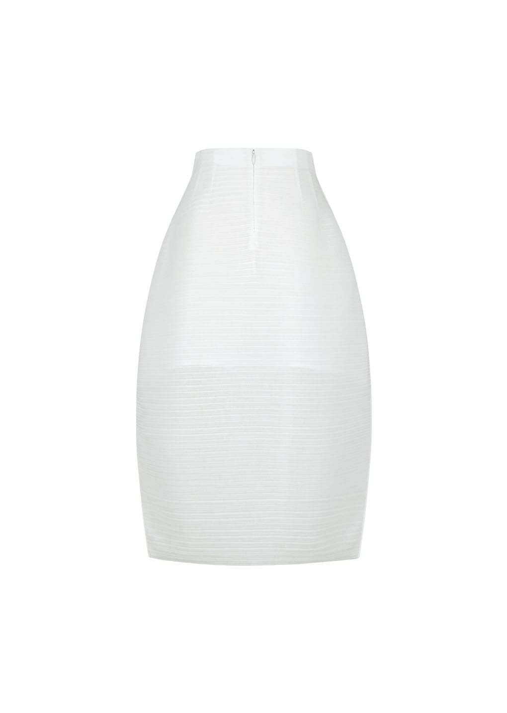 Amomento - Pleats Curved Skirt (White) product image 6 | TRAB K-Fashion Australia