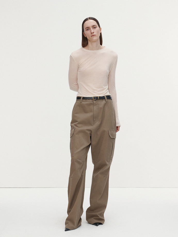 Tonywack - Wool Tencel Long Sleeve (Ivory) product image 2 | TRAB K-Fashion Australia