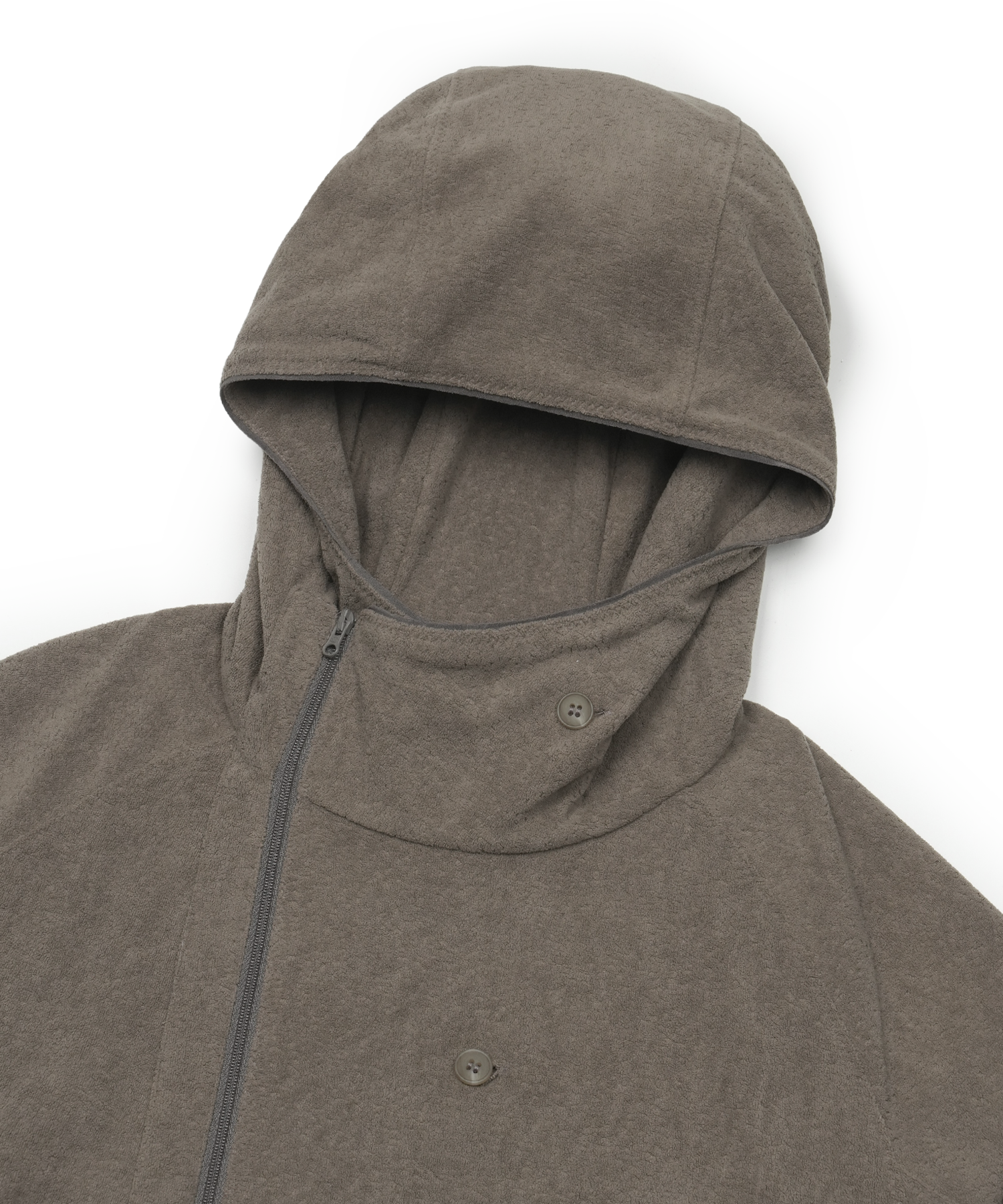 San San Gear - Button Fleece Jacket (Brown) product image 6 | TRAB K-Fashion Australia