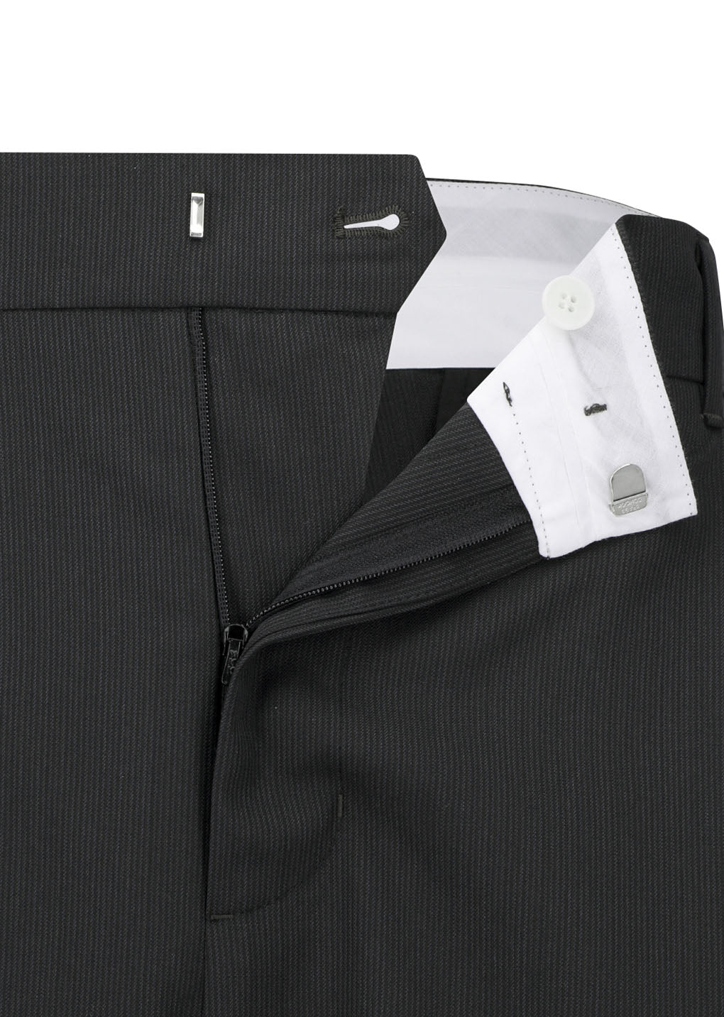 Amomento - Wool Stripe Martine Pants (Black) product image 4 | TRAB K-Fashion Australia