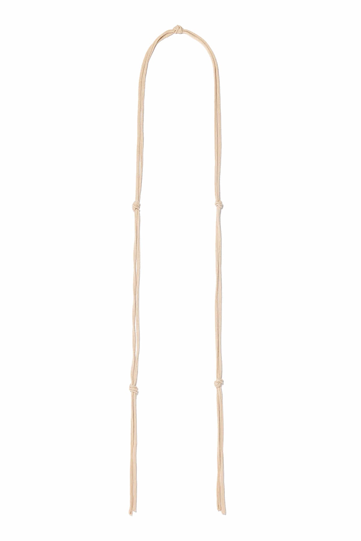 Matin Kim - String Layered Two Way Muffler (Beige) product image 3 | TRAB K-Fashion Australia