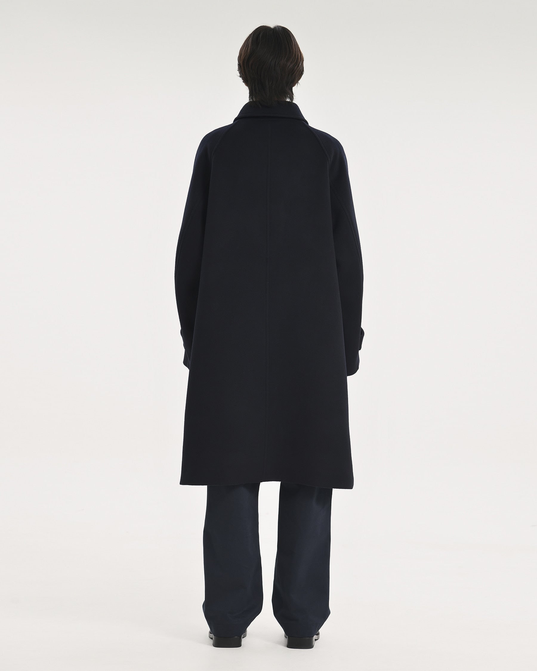 Brownyard - Balmacaan Coat (Dark Navy) product image 2 | TRAB K-Fashion Australia