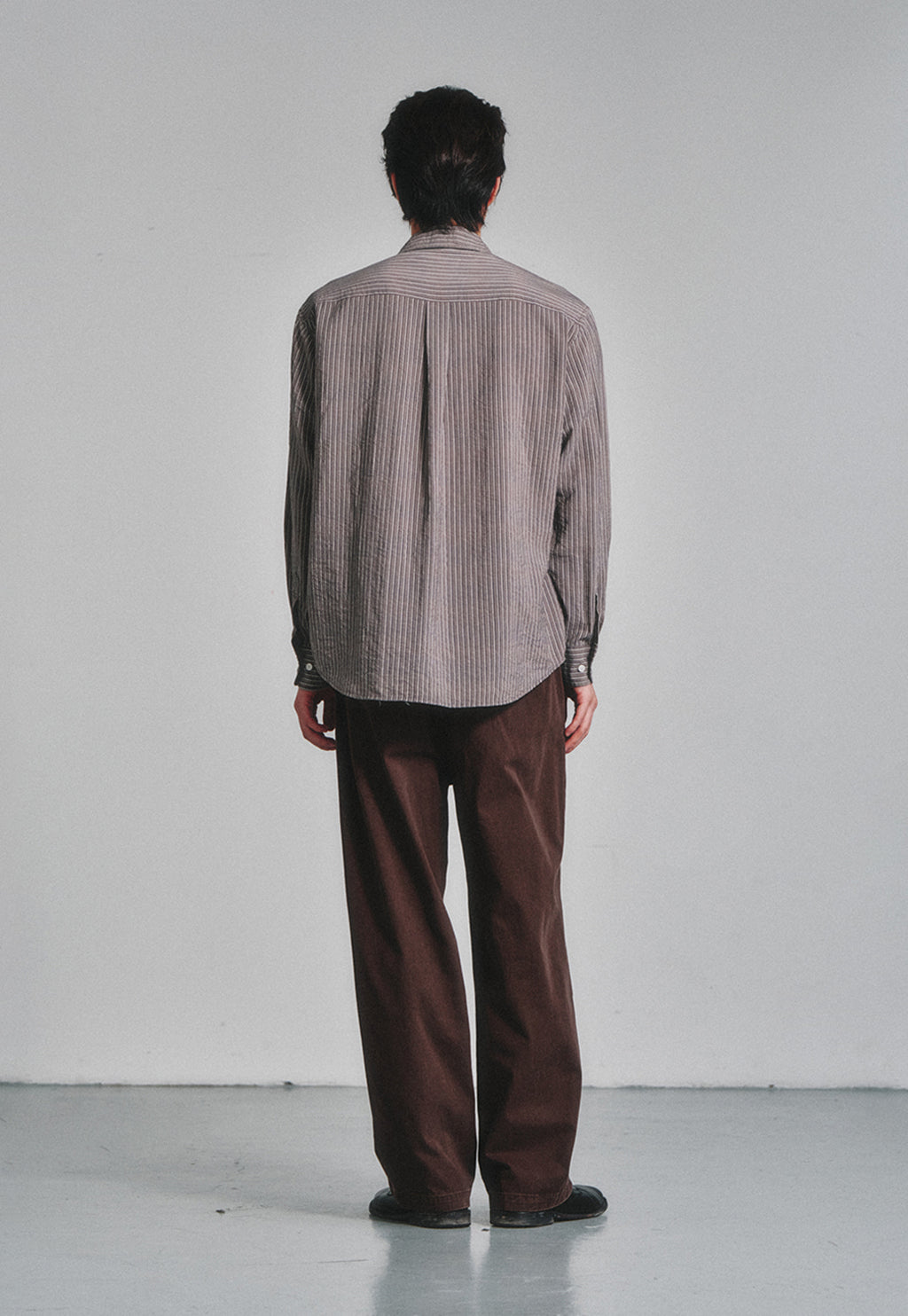 Art if acts - Wrinkle Rayon Shirt (Wood/Cream) product image 4 | TRAB K-Fashion Australia