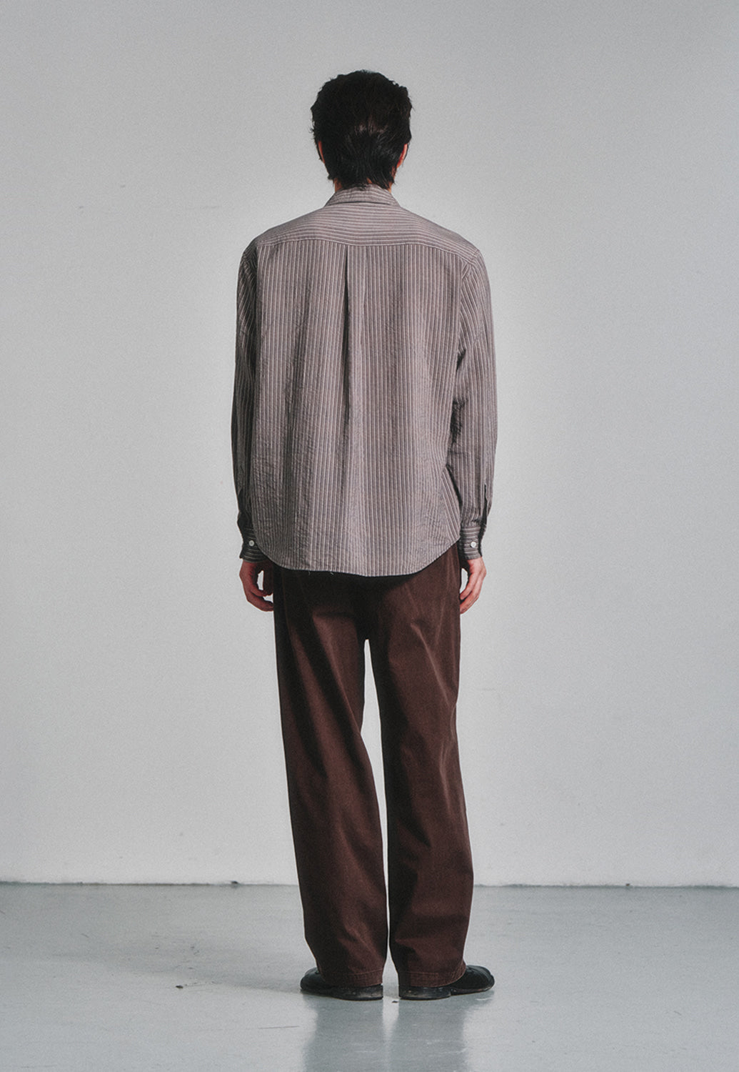 Art if acts - Wrinkle Rayon Shirt (Wood/Cream) product image 4 | TRAB K-Fashion Australia