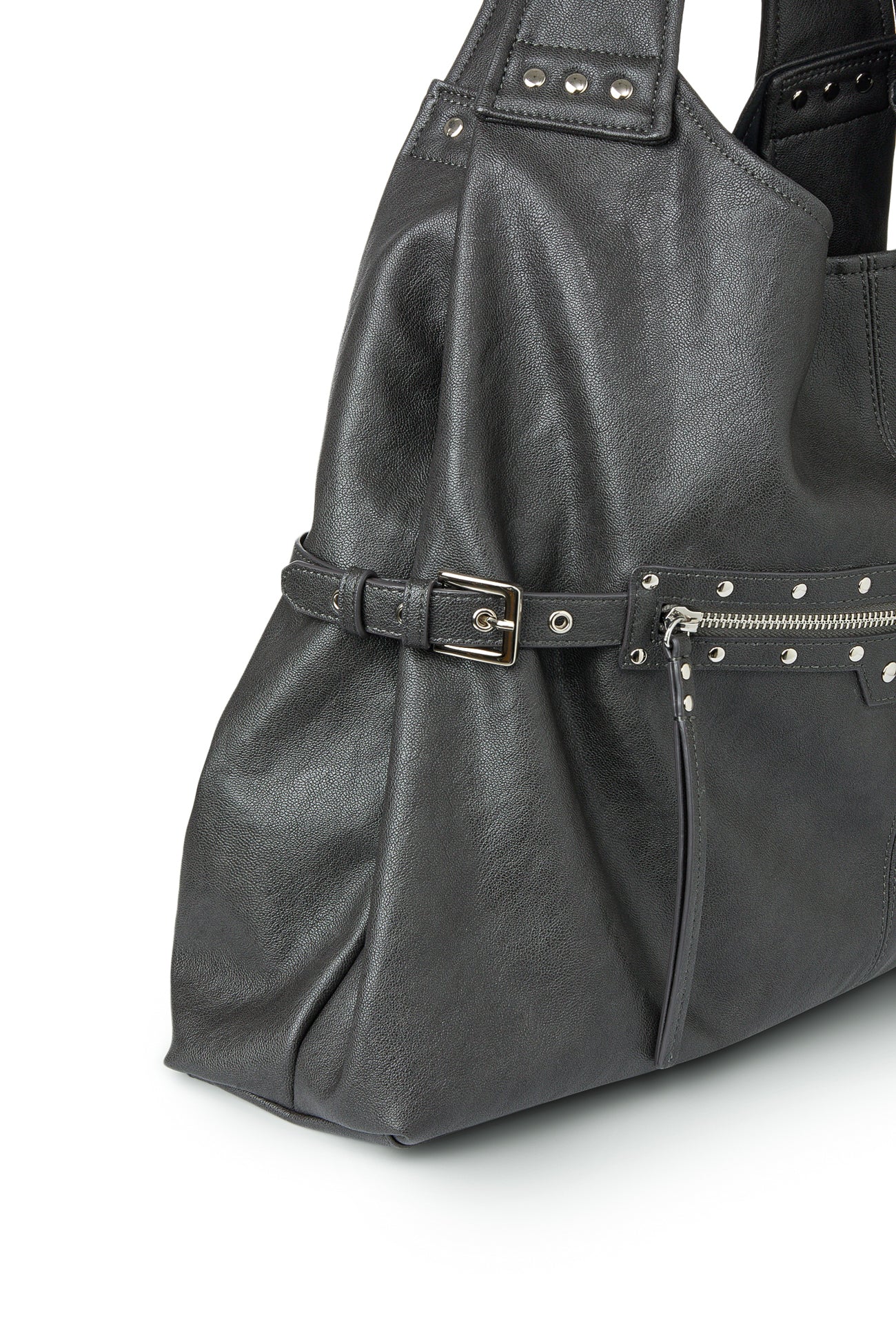 Deinet - Stud Detail Point Pocket Bag (Grey) product image 12 | TRAB K-Fashion Australia