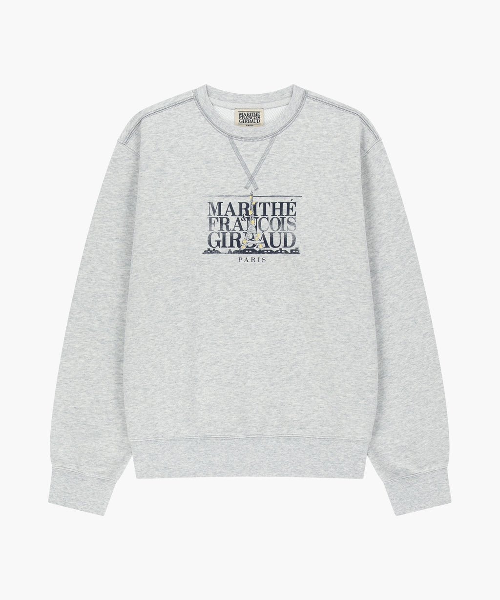 Marithe & Francois Girbaud - Eiffel Classic Logo Sweatshirt (Light Heather Gray) product image 6 | TRAB K-Fashion Australia