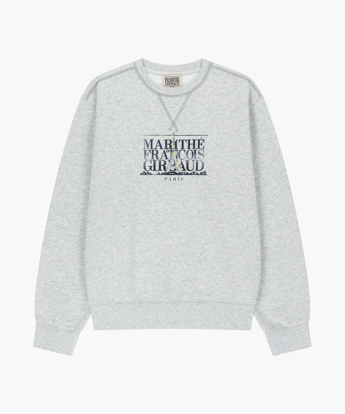 Marithe & Francois Girbaud - Eiffel Classic Logo Sweatshirt (Light Heather Gray) product image 6 | TRAB K-Fashion Australia