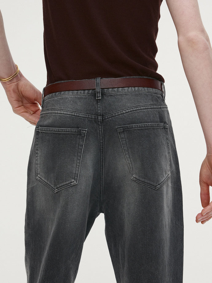 Tonywack - Loose Flared-Leg Denim Jeans (Washed Black) product image 8 | TRAB K-Fashion Australia