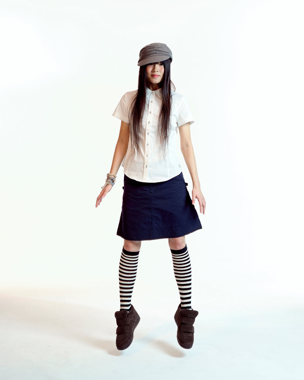 Coyseio - Nana Half Shirt (White) product image 4 | TRAB K-Fashion Australia