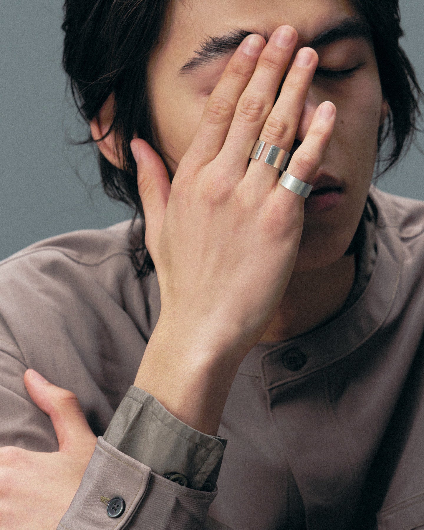 Numbering - Engraved Open Ring(S,M) #7503 product image 1 | TRAB K-Fashion Australia