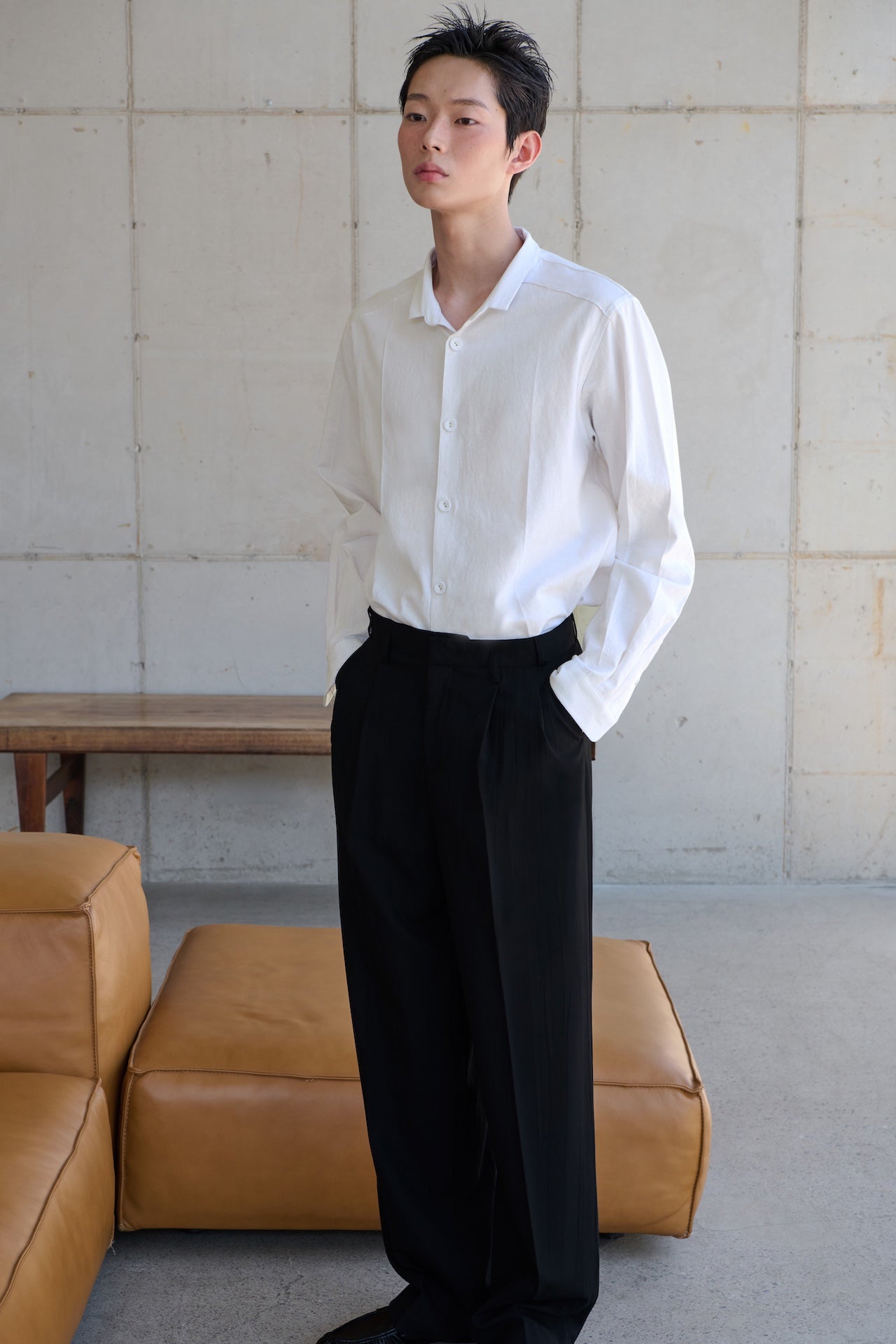 STU - 2 Tuck Crease Slacks (Black) product image 11 | TRAB K-Fashion Australia