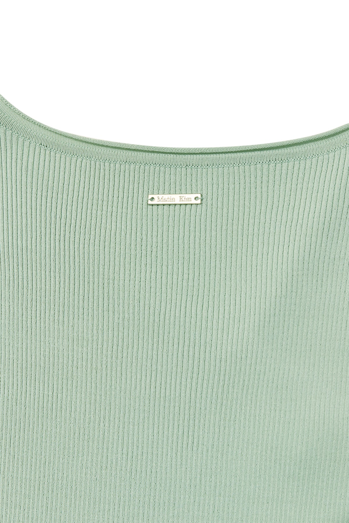 Matin Kim - Scarf Point Knit Top (Mint) product image 4 | TRAB K-Fashion Australia