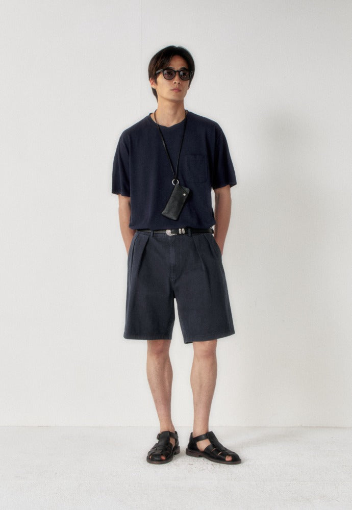 Art if acts - Washed Chino Shorts (Vintage Navy) product image 1 | TRAB K-Fashion Australia