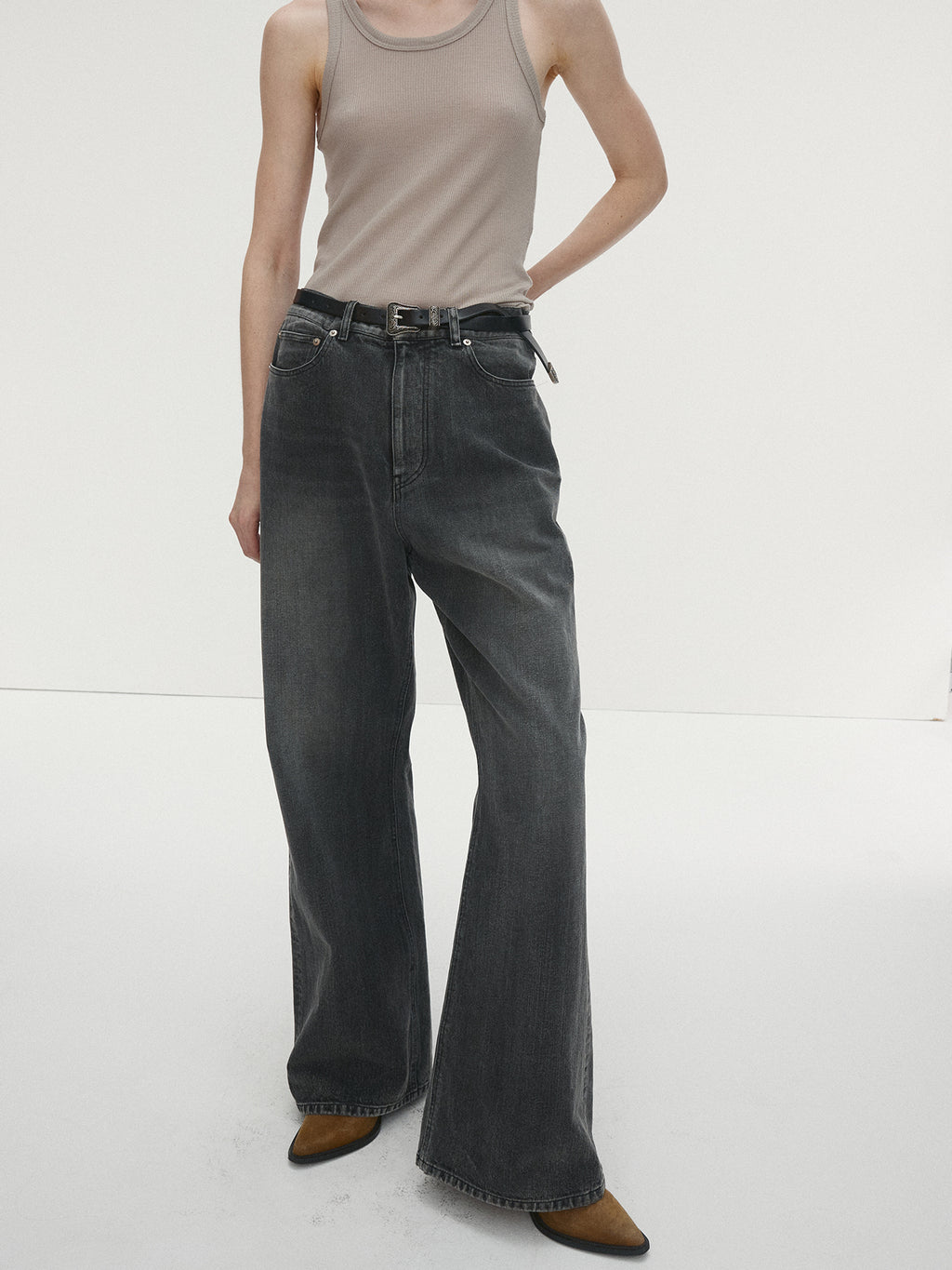Tonywack - Super Fine Wool Ribbed Sleeveless Japanese Fabric (Sand) product image 6 | TRAB K-Fashion Australia