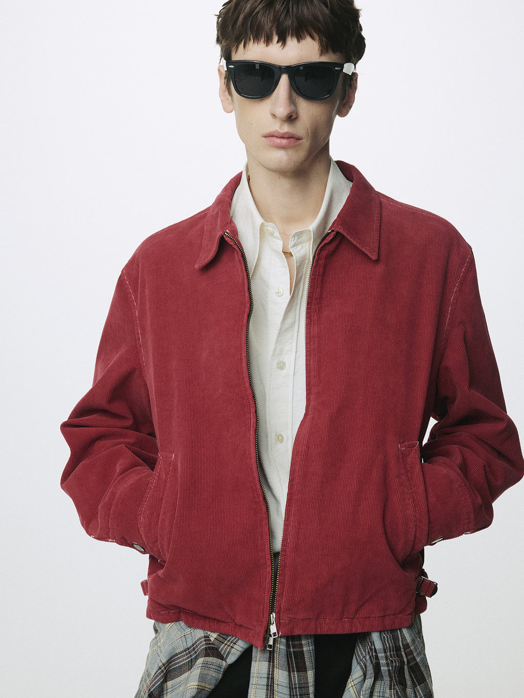 Tonywack - Garment Dyed Corduroy Zip Jacket (Faded Red) product image 4 | TRAB K-Fashion Australia