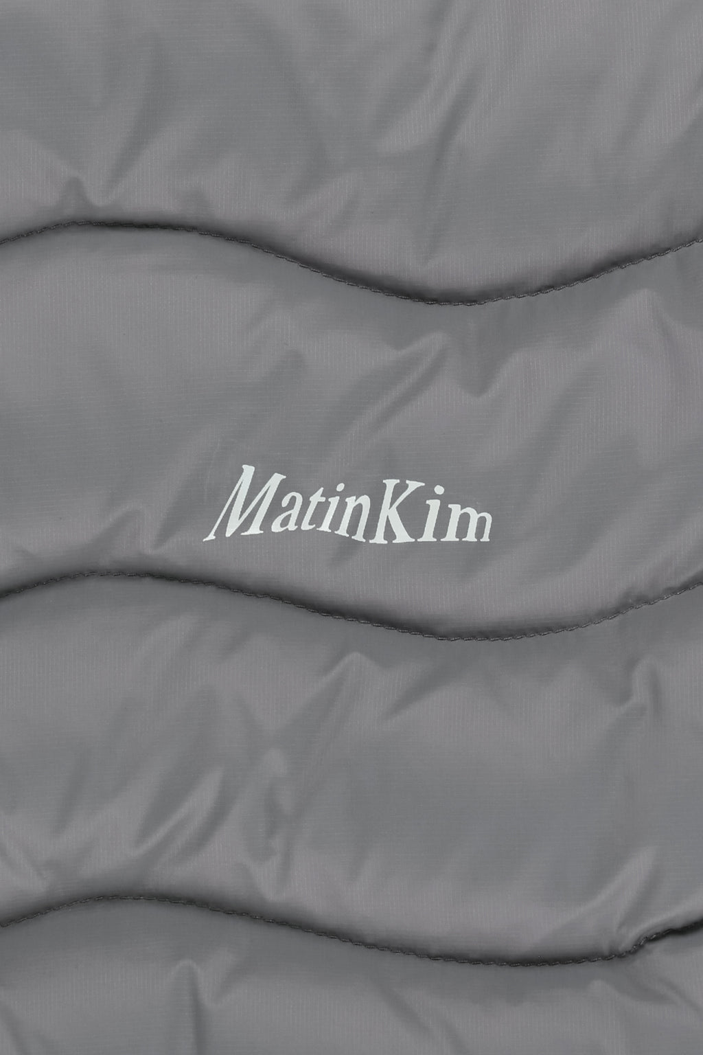 Matin Kim - Flowing Quilted Hoody Down Jumper (Light Grey) product image 6 | TRAB K-Fashion Australia