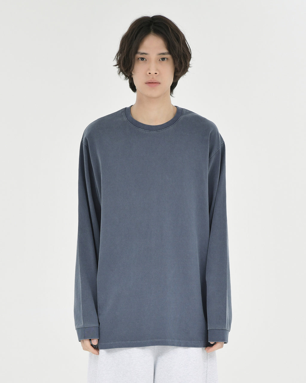 Brownyard - Washed Long Sleeve (Washed Navy) product image 1 | TRAB K-Fashion Australia