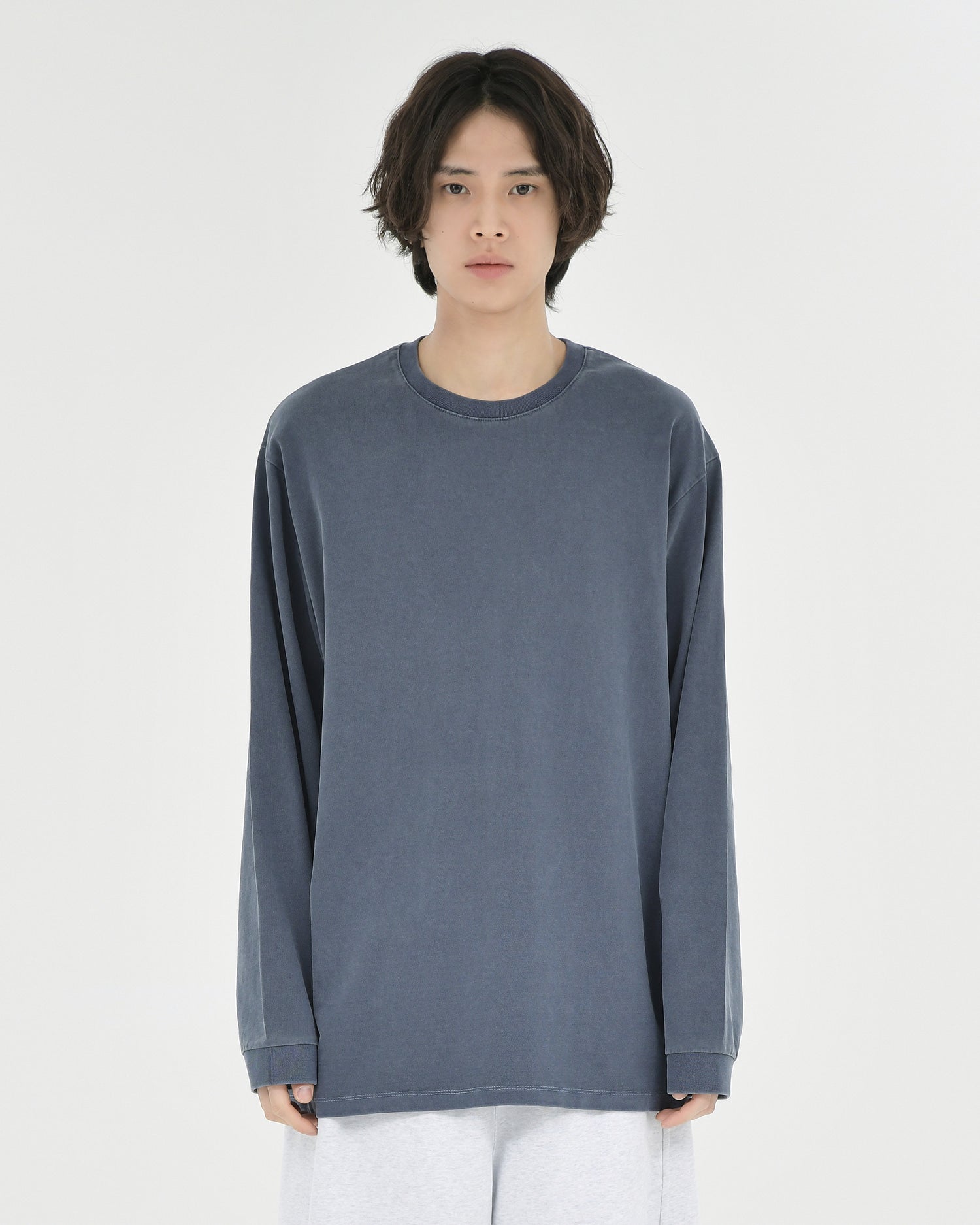 Brownyard - Washed Long Sleeve (Washed Navy) product image 1 | TRAB K-Fashion Australia