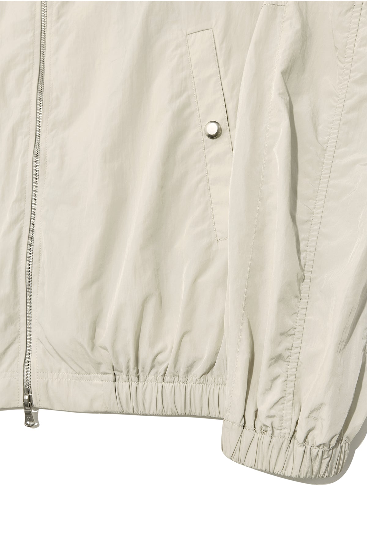 Matin Kim - Oversize Nylon Light Jumper (Light Beige) product image 5 | TRAB K-Fashion Australia