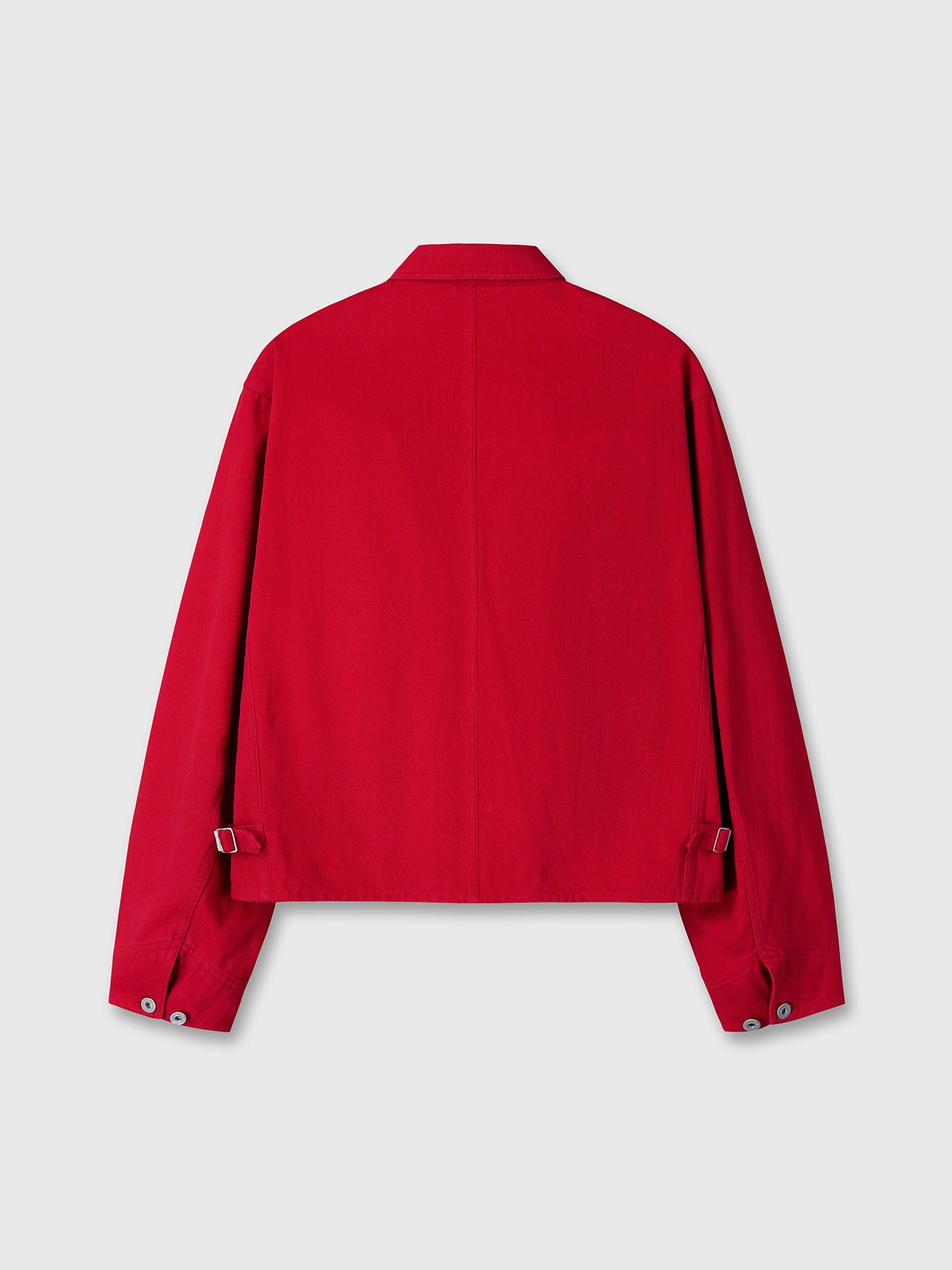 Tonywack - Slub Cotton Cropped Work Jacket (Red) product image 11 | TRAB K-Fashion Australia