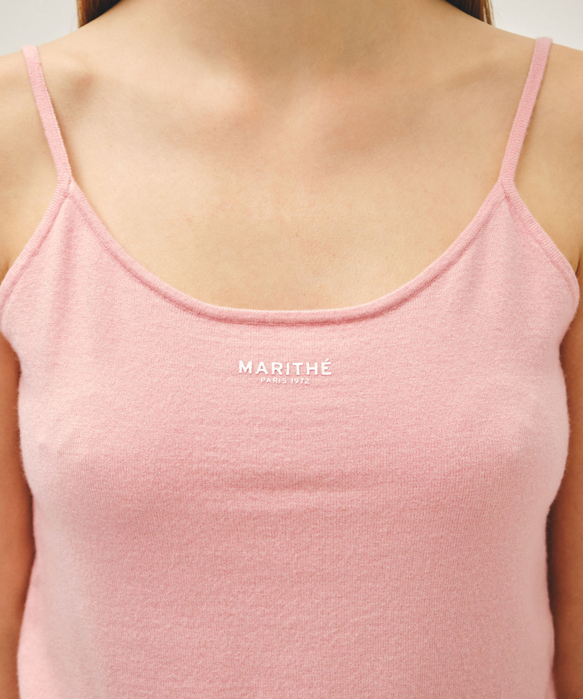 Marithe & Francois Girbaud - Basic Knit Cardigan Setup (Coral Pink) product image 5 | TRAB K-Fashion Australia