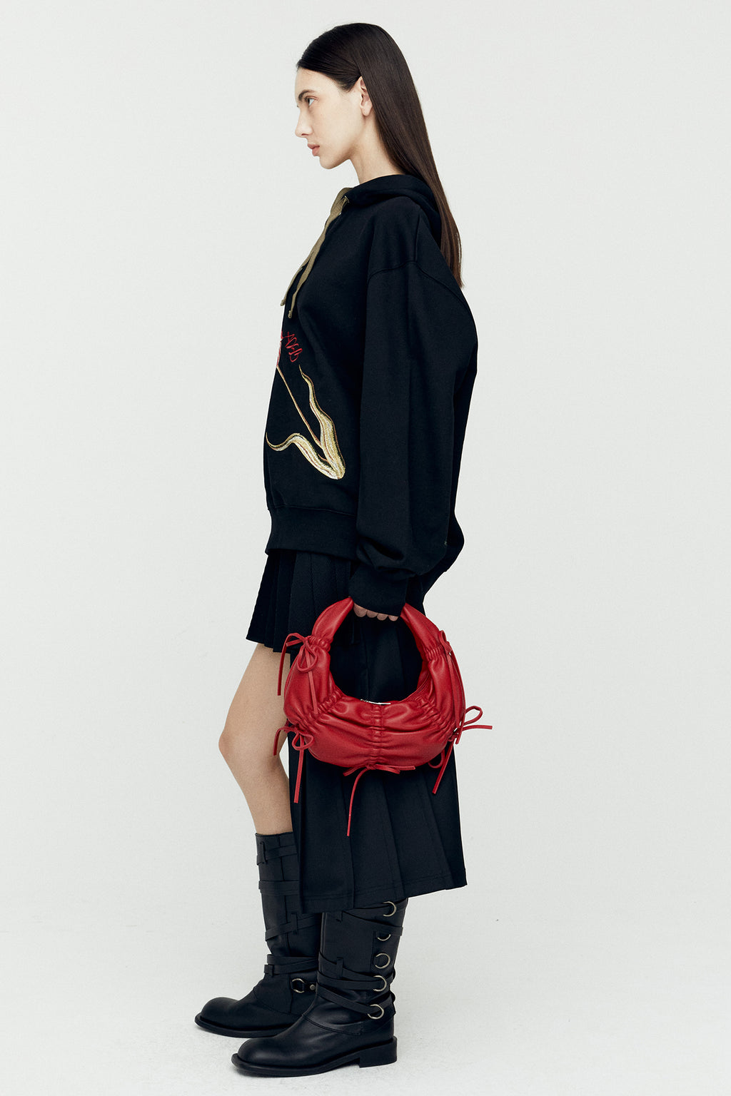 Andersson Bell - (essential) Adsb Fiore Hoodie (Black) product image 3 | TRAB K-Fashion Australia