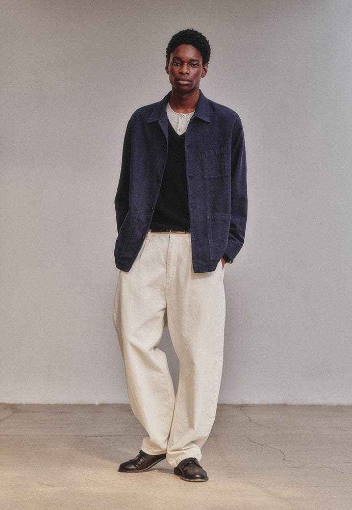Art if acts - SILK NEP Work Jacket_Japanese Fabric (French Blue) product image 2 | TRAB K-Fashion Australia