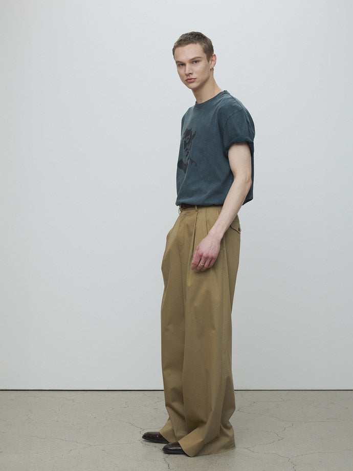 Tonywack - Portrait Garment Dyed T-Shirt (Faded Navy) product image 2 | TRAB K-Fashion Australia