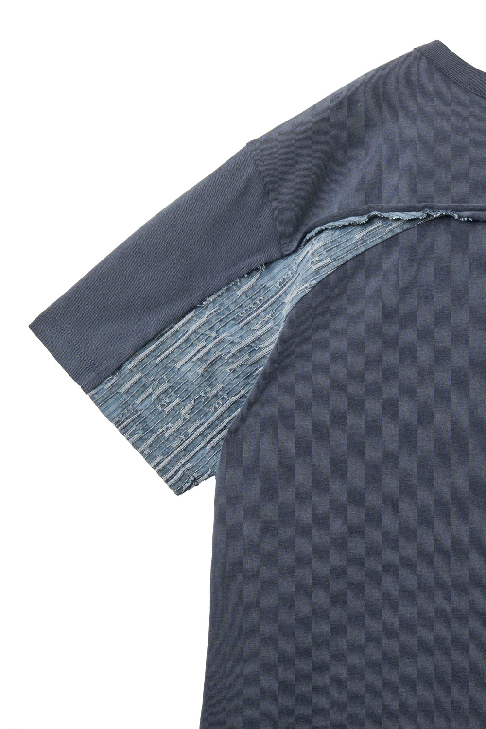 Hatchingroom - Curved Henley Neck Tee (Blue) product image 5 | TRAB K-Fashion Australia