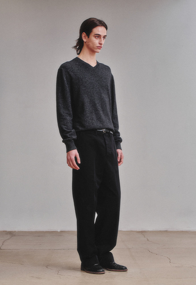 Art if acts - Cashmere V-Neck Knit (Anchor) product image 3 | TRAB K-Fashion Australia