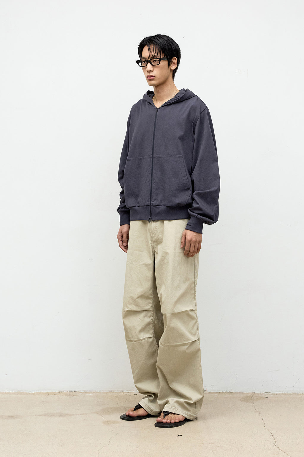 Coor - Drawstring Washed Cotton Pants (Washed Beige) product image 3 | TRAB K-Fashion Australia